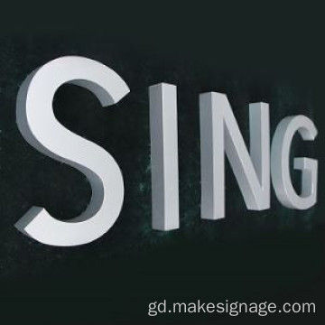 Peantadh litir sianal meatailt